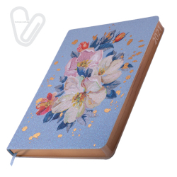 Щоденник датов. 2021 CHERIE, A5, св.-блакитний, штучна шкіра - Фото 8