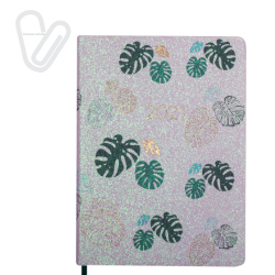 Щоденник датов. 2021 CHERIE, A5, білий, штучна шкіра