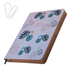 Щоденник датов. 2021 CHERIE, A5, білий, штучна шкіра - Фото 8