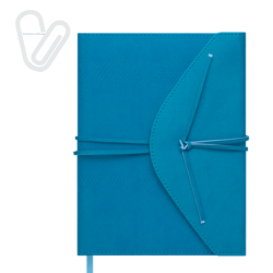 Щоденник датов. 2021 BELLA, А5, бірюзовий, штучна шкіра/поролон