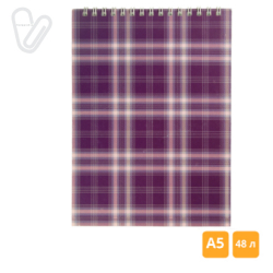 Блокнот А5 48л клітинка пруж. зверху карт. асорті SHOTLANDKA - Фото 7