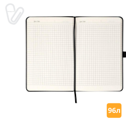 Блокнот 125*195 96л клітинка Partner чорний - Фото 7