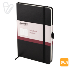 Блокнот 125*195 96л клітинка Partner чорний - Фото 7