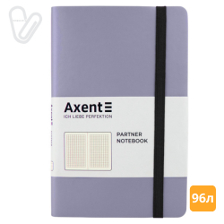 Блокнот 125*195 96л клітинка Partner Soft срібний