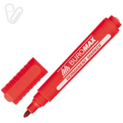 Маркер перманентний Buromax 2-4мм червоний ВМ.8700-05