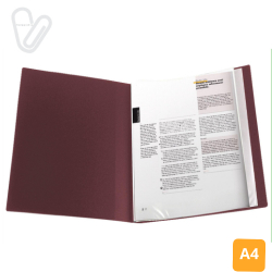 Папка з 20 файлами А4  бордова, Axent 1020-04-A - Фото 5