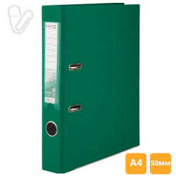 Папка-реєстратор А4 одностор. 5 см, зелена
