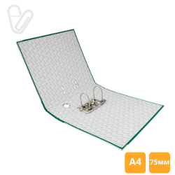 Папка-реєстратор А4 одностор. 7 см, зелена - Фото 4