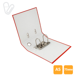 Папка-реєстратор А5 одностор. Axent by Delta 7,5cм червона - Фото 4