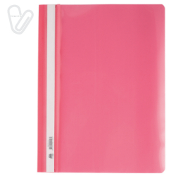 Швидкозшивач А4 120/150 мкм рожевий 