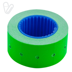 Цінник 22x12 мм (500 шт, 6 м), прямокутний, зовнішня намотування, зелений 10 шт/пак