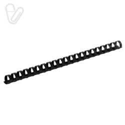 Пружина А4 пласт. 16мм чорна Buromax, товщ. 101-120 арк. (100шт/пак)