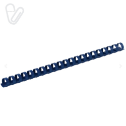 Пружина А4 пласт. 14мм синя Buromax, товщ. 81-100 арк. (100шт/пак)