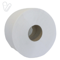 Папір туалетний Buroclean Джамбо 2-х слойний білий, д190/60, 100м