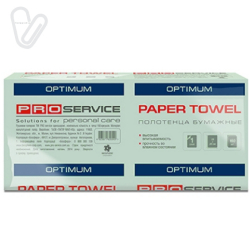 Рушник паперовий PRO економ, V-cкладання, зелені, 160 лист/пак