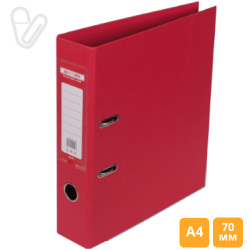 Папка-реєстратор двосторон. 7 cм А4 червона 