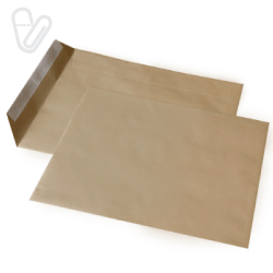 Конверт С4 скл КРАФТ 90г/м2 229х324мм бік. клапан (поштучно) - Фото 4