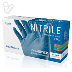 Рукавички нітрілові 3,7г М SPACE mediOk (100шт./уп.), чорні - Фото 5