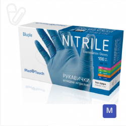 Рукавички нітрілові 3,7г М SPACE mediOk (100шт./уп.), чорні - Фото 5