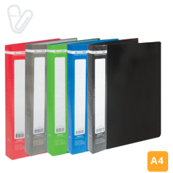 Папка з 40 файлами А4  асорті JOBMAX