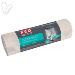 Пакети д/сміття 120л 70*110см (10шт.) прозорі