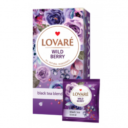 Чай чорний 24 пак. Lovare ДИКА ЯГОДА Вишня Смородина Шипшина Глог