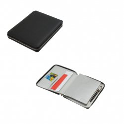 Щоденник датов. 2024 PRIMAVERA, A5, чорний, штуч. шкіра/поролон, крем. папір