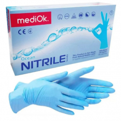 Перчатки нитриловые 3,5г XL mediOk Nitrile (100шт./уп.) сині