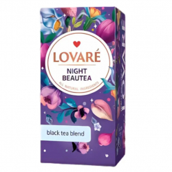 Чай чорний 24 пак. Lovare NIGHT BEAUTEA Інжир Гранатова слива Пелюстки квітів