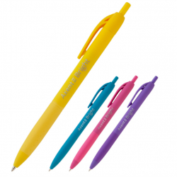 Ручка масляна автом. 0,7 мм Bright  AXENT, синя