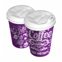 Стакан паперовий 340 мл з малюнком (50 шт/уп)