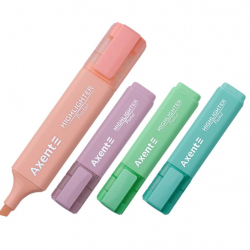 Маркер текст. НАБІР 1-5мм AXENT (4шт.) ПАСТЕЛЬ