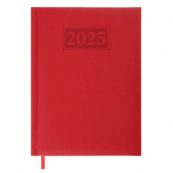 Щоденник датов. 2025 А5 GENTLE червоний