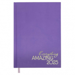 Щоденник датир. А5 NOVEL лавандовий