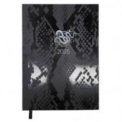 Щоденник датов. А5 SNAKE чорний