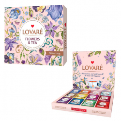 Набір аcорті 60 пак. Портфель Lovare FLOWER TEA 12х5шт