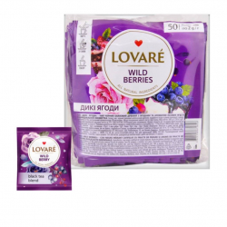 Чай чорний 50 пак. Lovare ДИКА ЯГОДА Вишня Смородина Шипшина Глог