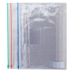 Папка-конверт на блискавці А4 прозор. Buromax 12 шт