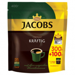 Кава розчинна Cronat Kraftig JACOBS MONARCH 400г м'яка упаковка
