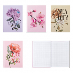 Блокнот А5 96л клітинка тв. переплет. ламін. обл. Wild, Axent