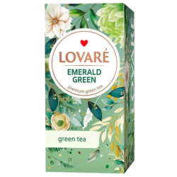 Чай зелений 24 пак. Lovare EMERALD GREEN