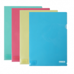 Папка-куточок пласт А4, асорті 