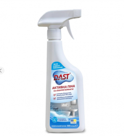Засіб для чищення сантехніки та кераміки, активна піна TM DAST 500мл
