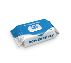 Серветки вологі дезинф. Нор-експрес (100 шт)